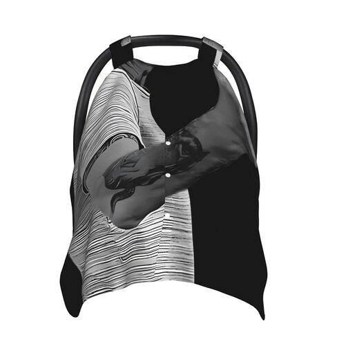 Anthony Cool Bourdain Baby Car Seat Cover & Breastfeeding Nursing Cover - Breathable Stretch Fabric Multi-Use Nursing Cover for Breastfeeding in Kuwait