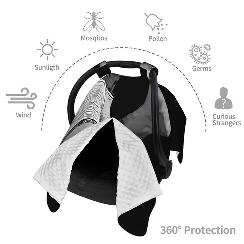Anthony Cool Bourdain Baby Car Seat Cover & Breastfeeding Nursing Cover - Breathable Stretch Fabric Multi-Use Nursing Cover for Breastfeeding in Kuwait