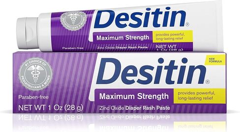 Desitin Maximum Strength Baby Diaper Rash Cream with 40% Zinc Oxide, Travel Size, 1 oz (Pack of 6) in Kuwait