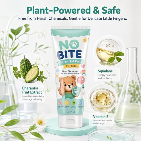 Nail Biting Prevention and Thumb Sucking Deterrent, Plant Bitter Taste | Bitter Nail Polish for Kids and Adults, Lightweight and Quick-drying, Safe Botanical Plant Extract, 2 Fl Oz in Kuwait