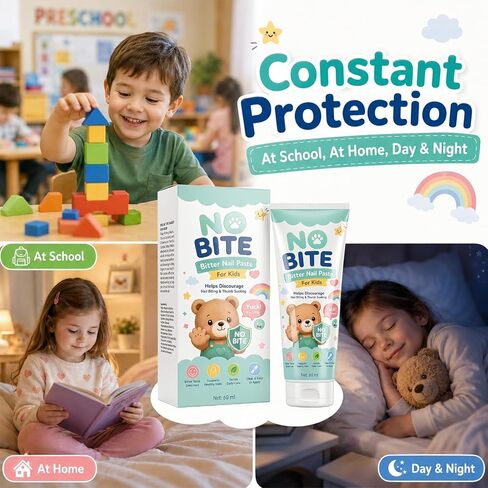 Nail Biting Prevention and Thumb Sucking Deterrent, Plant Bitter Taste | Bitter Nail Polish for Kids and Adults, Lightweight and Quick-drying, Safe Botanical Plant Extract, 2 Fl Oz in Kuwait