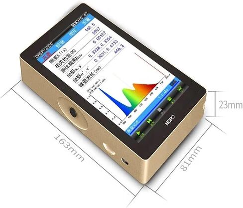 Spectrometer Spectral Color Light Meter/Spectral Flicker Light Meter LCD Display Light Meter Hand-held Environmental Test Light Meter Scanning Test Various Light Sources in Kuwait