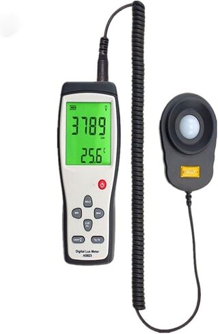 AS823 Digital Illuminance Meter Lux Meter Light Spectrum Meter Luminometer Luxmeter Light Measurement 1~200.000lux(2) in Kuwait