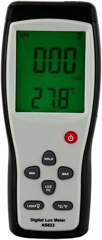 AS823 Digital Illuminance Meter Lux Meter Light Spectrum Meter Luminometer Luxmeter Light Measurement 1~200.000lux(2) in Kuwait