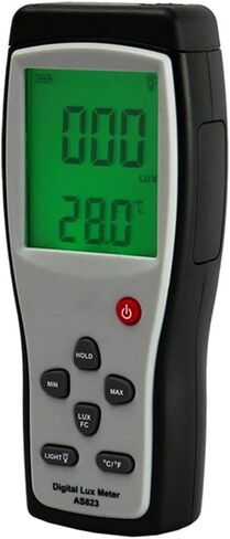 AS823 Digital Illuminance Meter Lux Meter Light Spectrum Meter Luminometer Luxmeter Light Measurement 1~200.000lux(2) in Kuwait