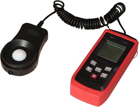 Digital Illuminometer Flexible Spring Probe Design Light Meter FC/LUX 0-200000lux MAX MIN Data Hold TA8131(2) in Kuwait