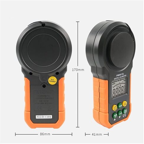 PM6612L Illuminometer LCD Digital Analog Bar Lux Meter 20-200000 lux Handheld Light Meter for LED Light Measuring(with Battery) in Kuwait