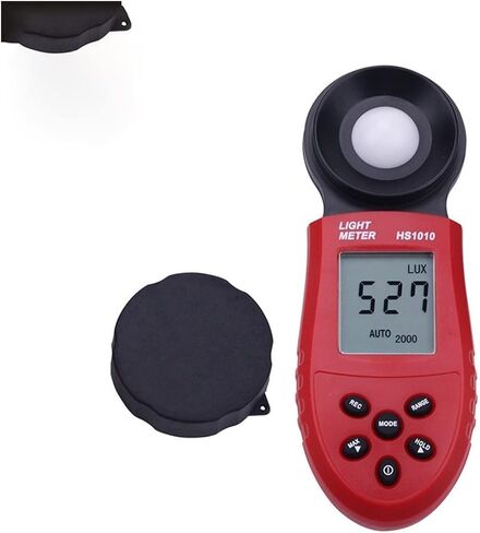 HS1010 Handheld Light Meter Digital Electric Illuminometer for Home Office Photometer Tester Light Measure Tool Hygrometer(HS1010A with Wire Split) in Kuwait