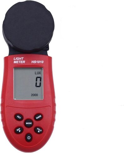 HS1010 Handheld Light Meter Digital Electric Illuminometer for Home Office Photometer Tester Light Measure Tool Hygrometer(HS1010A with Wire Split) in Kuwait