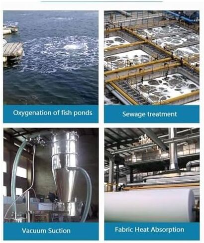 Regenerative Blower High-Pressure Vortex Ring Phase for Sewage Aeration Aquarium Blower Industrial Vacuum Pump,550W Vortex Ring Blower, 110V 50Hz High-Pressure Regenerative Blower, Single P in Kuwait