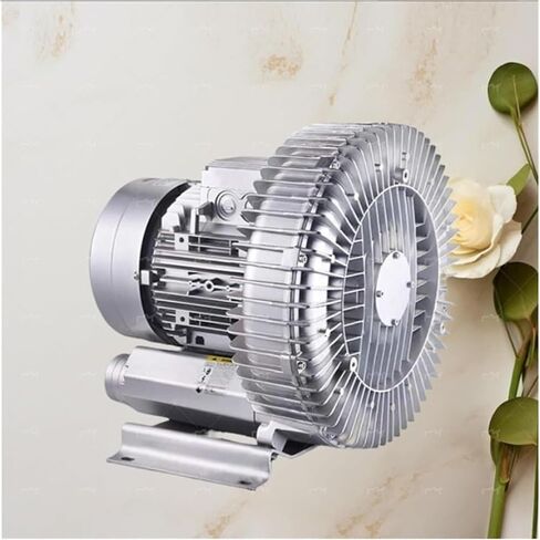 Regenerative Blower High-Pressure Vortex Ring Phase for Sewage Aeration Aquarium Blower Industrial Vacuum Pump,550W Vortex Ring Blower, 110V 50Hz High-Pressure Regenerative Blower, Single P in Kuwait
