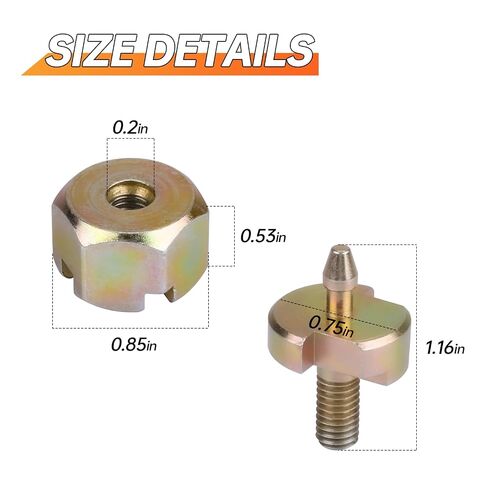 2Pcs HC1B Pivot Pin Set for Malco 1ELG5 1ELH8 HC1 HC2 Metal Hole Cutters | Pivot Pin Tool Replacement Parts Compatible with Sheet Metal Hole Cutters, Hole Cutter Pivot Pin Tool in Kuwait