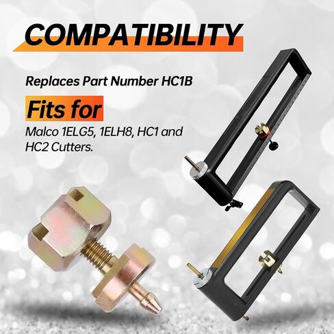 2Pcs HC1B Pivot Pin Set for Malco 1ELG5 1ELH8 HC1 HC2 Metal Hole Cutters | Pivot Pin Tool Replacement Parts Compatible with Sheet Metal Hole Cutters, Hole Cutter Pivot Pin Tool in Kuwait