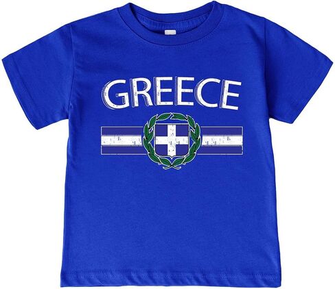 Greece Kids T-Shirt – Greek Soccer Infant/Toddler/Youth T-Shirt in Kuwait