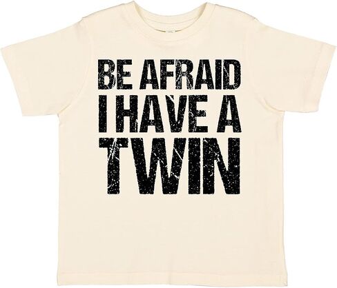 inktastic Be Afraid I Have a Twin Toddler T-Shirt in Kuwait
