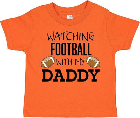 inktastic Watching Football with My Daddy Toddler T-Shirt in Kuwait