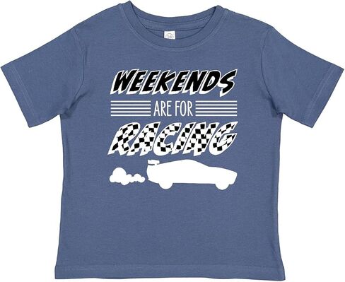 inktastic Weekends are for Racing Race Car Silhouette and Racing Baby T-Shirt in Kuwait