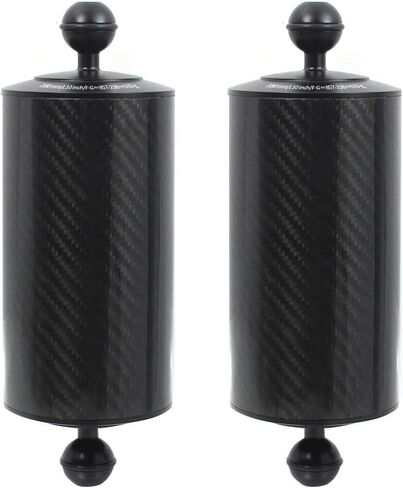 Carbon Fiber Float Arm Aquatic Dual Floating Ball Arm Extend Bracket Diving Buoyancy Arm D80MM for Underwater Camera Diving Tray (2pcs 8inch) in Kuwait