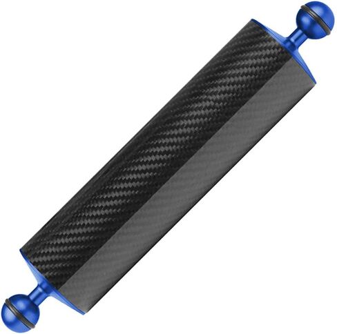 Carbon Fiber Float Buoyancy Aquatic Arm Dual Ball Floating Arm D60MM Camera Underwater Diving Tray (8 inch,Red) in Kuwait
