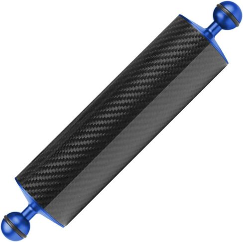 Carbon Fiber Float Buoyancy Aquatic Arm Dual Ball Floating Arm D60MM Camera Underwater Diving Tray (8 inch,Red) in Kuwait