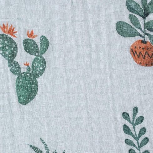 Little Unicorn Premium Crib Sheet | Breathable & Super-Soft Muslin Fabric (Prickle Pots) in Kuwait