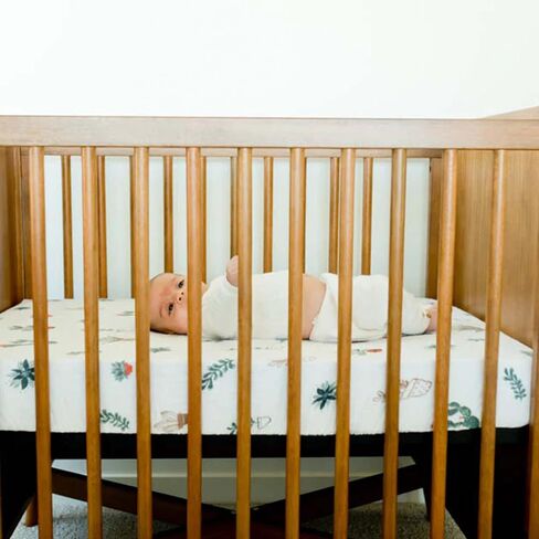 Little Unicorn Premium Crib Sheet | Breathable & Super-Soft Muslin Fabric (Prickle Pots) in Kuwait