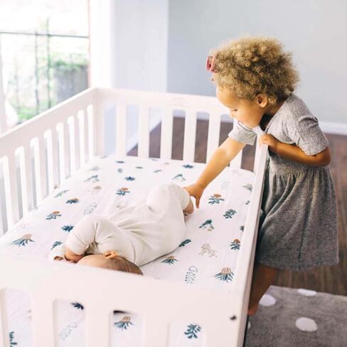 Little Unicorn Premium Crib Sheet | Breathable & Super-Soft Muslin Fabric (Prickle Pots) in Kuwait
