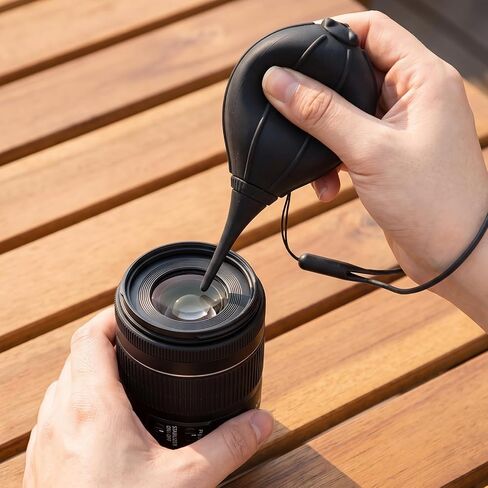 Lens Air Blower with Cleaning Cloth Camera Dust Blower Air Duster | Soft Tip Air Blower Camera Lens Cleaner Air Blower Dust Blaster Lens Blower for Watch Keyboard Cameras Lens Cleaning in Kuwait