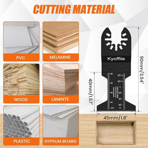 100Pcs Oscillating Saw Blades, 1-3/4" Quick Release Multi Tool Blades Kits Universal Oscillating Tool Blades Wood Plastic Multitool Blades Compatible with Dewalt Ryobi Makita Bosch Craftsman in Kuwait