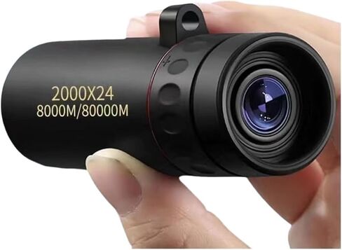 Compact High Power Monocular Telescope, 8X Magnification Portable Single Tube for Hiking, Bird Watching, Stargazing, and Outdoor Adventures in Kuwait