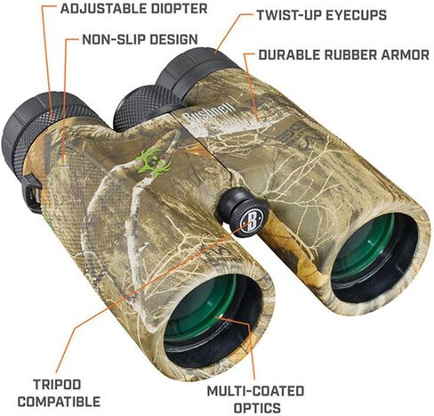 Bushnell Powerview 10x42 BoneCollector Binoculars -All-Purpose Adult Binoculars for Hunting, Birdwatching, Travel, Fishing & More, Realtree Edge Camo in Kuwait