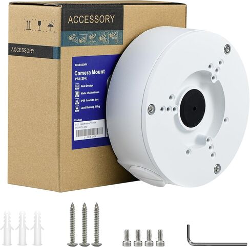 VALUCAMPFA130-E Security Camera Bracket Wall Ceilling Mounting Junction Box IP66 Water-Proof for Bullet Turret Dome Camera HDW4631C-A, PFW3849S-A180-AS-PV,HFW2841S-S,HDW3849H-AS-PV,PDW3849-A180-AS-PV in Kuwait