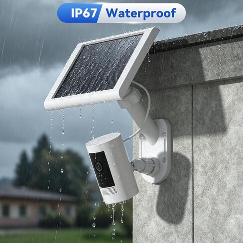 Universal 2-in-1 Wall Mount for Camera and Solar Panel, Compatible with Ring Stick Up Cam/Spotlight Cam Battery/Plus/Pro, Blink, Arlo, Wyze, 360° Adjustable, Easy Install Kit in Kuwait