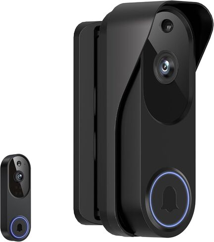 Doorbell Mount for Orbitell, Adjustable Swivel Angle (40° to 140°) Anti-Theft Bracket, Weatherproof Video Doorbell Holder, Mounting Bracket Holder Accessories for Apartment Rentals, Business - Black in Kuwait