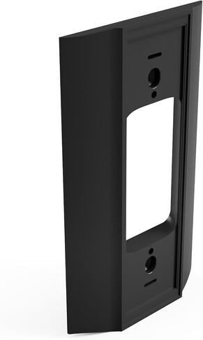 Proprietary Wall Plate Adapter for Ring Wired Doorbell Plus 2nd Gen, Wired Doorbell 2nd Gen and Eufy T8222 - Cleaner Install, Wiring Clearance and Single-Gang Box Coverage - Black in Kuwait