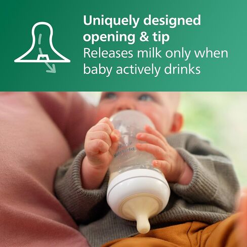 Avent - 3Pk Glass Natural Baby Bottle With Natural Response Nipple, 8Oz in Kuwait