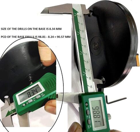 Lathe Ball Turning Attachment – Round Base with Size Scale – Double Bit – Convex & Concave Metal Sphere Radius Turning Tool | Fits Myford & Similar Lathes | Precision Metalworking Accessory in Kuwait