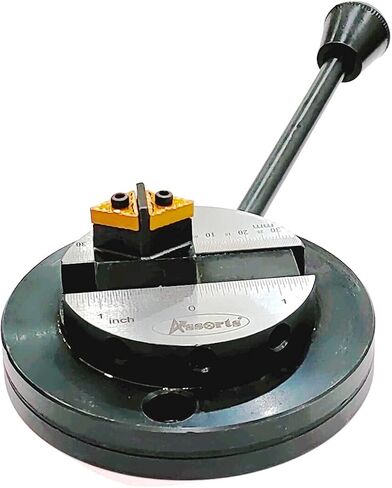 Lathe Ball Turning Attachment – Round Base with Size Scale – Double Bit – Convex & Concave Metal Sphere Radius Turning Tool | Fits Myford & Similar Lathes | Precision Metalworking Accessory in Kuwait