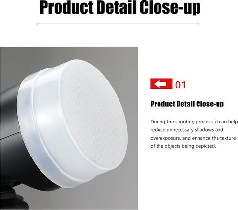 Flashing Diffuser Camera Flashing Softbox Diffuser Not Leakage Soft Light Cover Anti Dazzling for V100 Camera in Kuwait