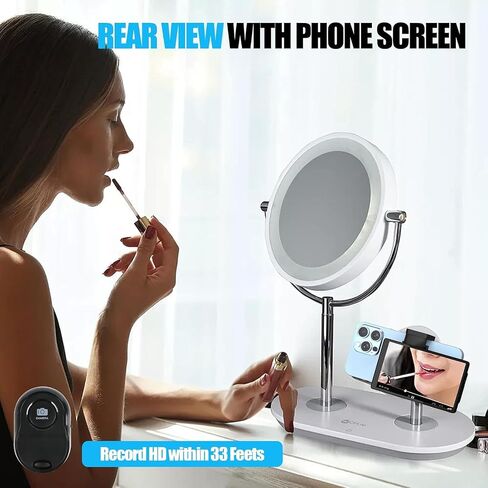 5" Selfie Monitor Screen with Bluetooth Remote for Vlog Streaming | 5-in low latency back camera monitor with clip bracket and Bluetooth remote, for vlogging, TikTok and YouTube live broadcast in Kuwait