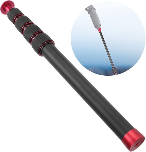 YOUTHINK Tripod Extension Rod, CNC Aluminum Alloy Camera Monopod Extension Tube 33.5 to 108cm 5 Section Knob Lock 5kg Load 1 4 Screw for Travel Hiking Photography in Kuwait