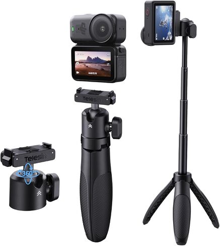 TELESIN Mini Selfie Stick Tripod, Magnetic Quick Release Selfie Sticks in Kuwait
