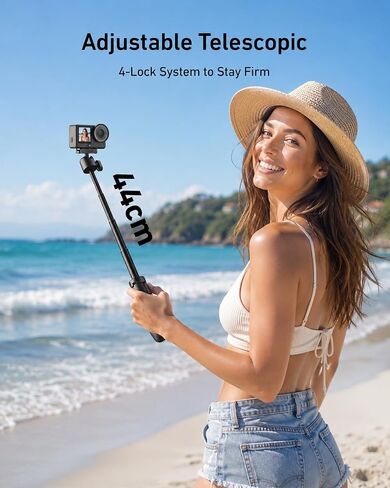 TELESIN Mini Selfie Stick Tripod, Magnetic Quick Release Selfie Sticks in Kuwait