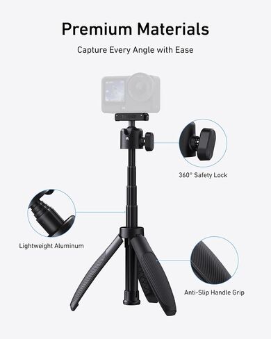 TELESIN Mini Selfie Stick Tripod, Magnetic Quick Release Selfie Sticks in Kuwait