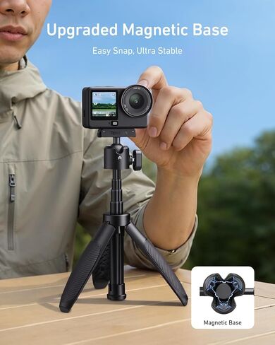 TELESIN Mini Selfie Stick Tripod, Magnetic Quick Release Selfie Sticks in Kuwait