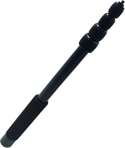 5-Section Extendable Selfie Stick, 61 in Aluminum Alloy Camera Boom Pole, 6.6 lbs / 3 kg Load Capacity, Anti-Slip Grip, Compatible with Insta360 Camera, 1/4" Threaded Mount in Kuwait