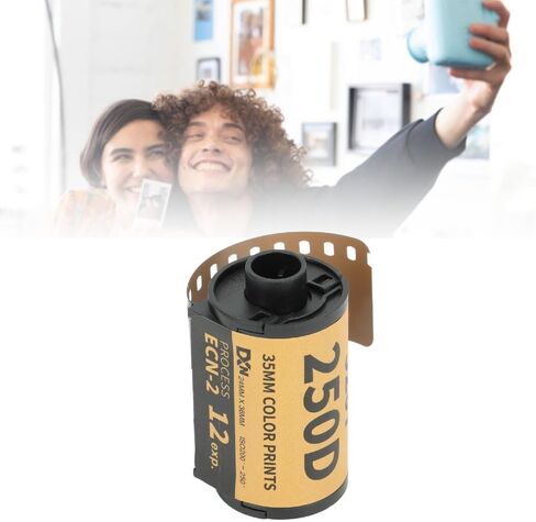 12 Sheets 35mm Color Print Film – ECN 2 Process, ISO 200-250 for 135 Camera, High Contrast & Wide Exposure Range, Vibrant Colors in Kuwait