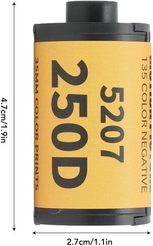 12 Sheets 35mm Color Print Film – ECN 2 Process, ISO 200-250 for 135 Camera, High Contrast & Wide Exposure Range, Vibrant Colors in Kuwait