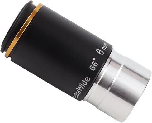 6mm Focal Length 1.25in Astronomical Telescope Eyepiece, Wide Angle 66 Degree Lens with Green Coating, Fully Coated Optical Glass for, Nebula & Celestial in Kuwait