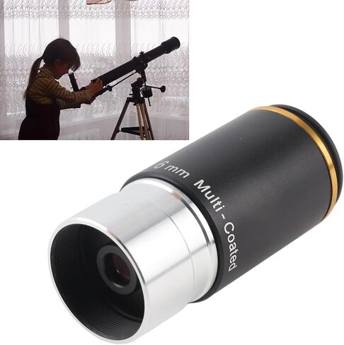 6mm Focal Length 1.25in Astronomical Telescope Eyepiece, Wide Angle 66 Degree Lens with Green Coating, Fully Coated Optical Glass for, Nebula & Celestial in Kuwait